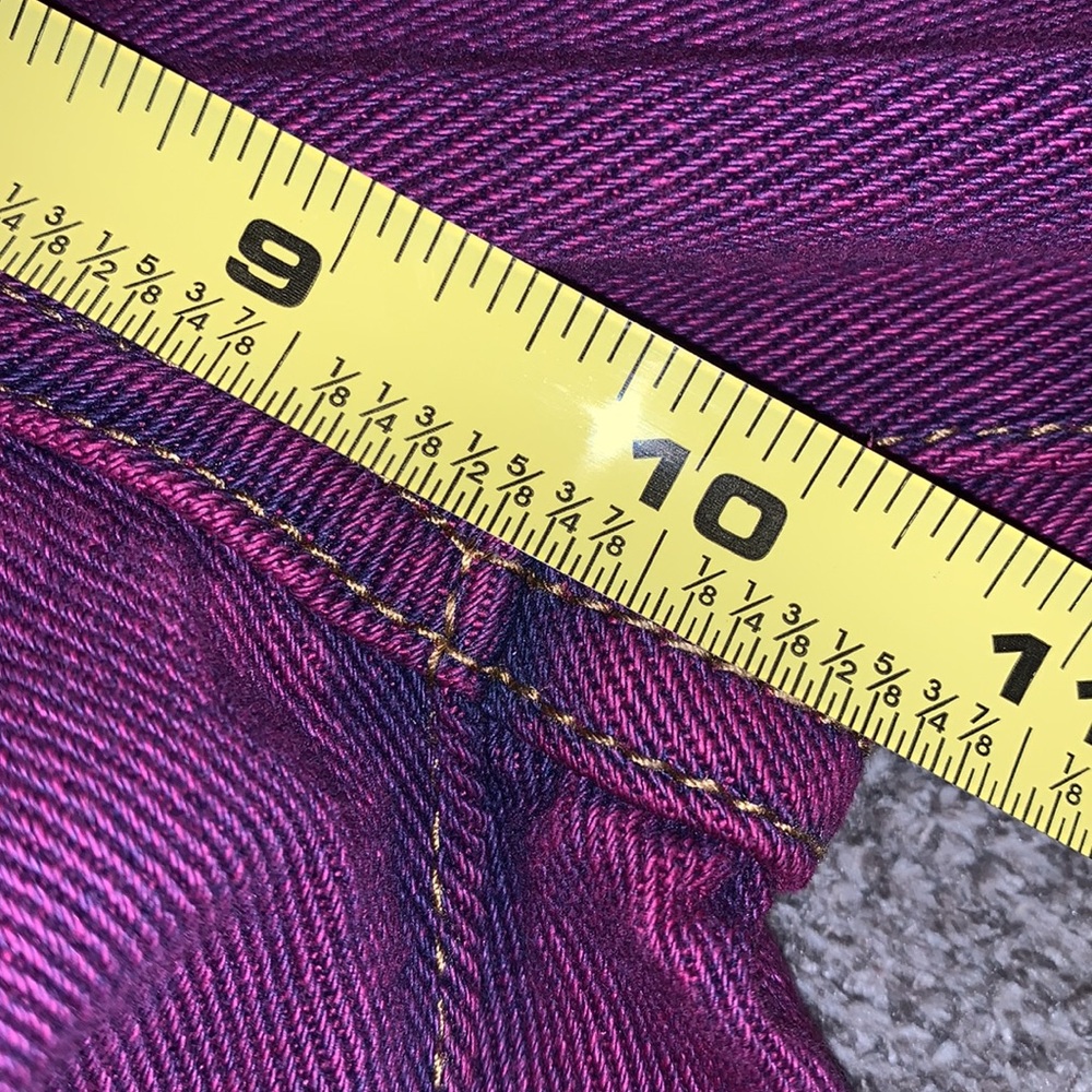 Women’s Magenta High-Rise Jeans - Picture 6 of 7